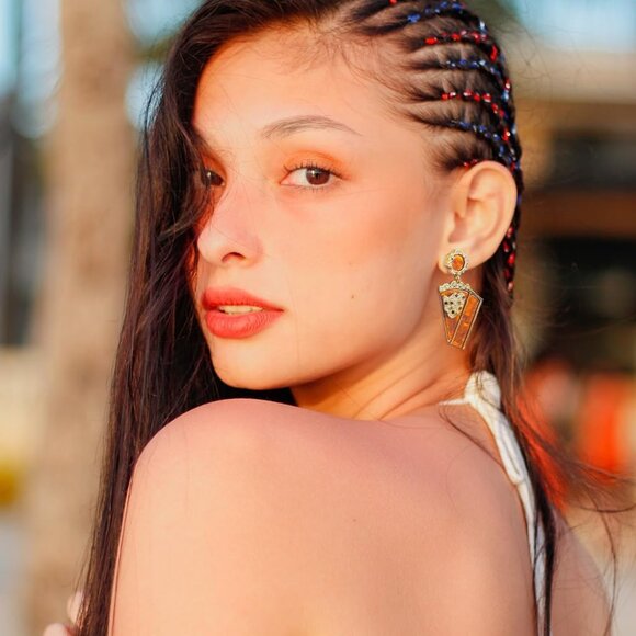 Pumpkin Pie Cake Turkey Bonfire Earrings for Women Dangling Jewelry - Picture 3 of 6